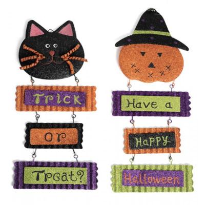 Halloween Hanging Cat/Pumpkin